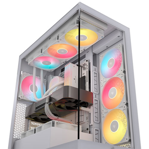Corsair 3500X RS-R ARGB Mid-Tower ATX Computer Case - White