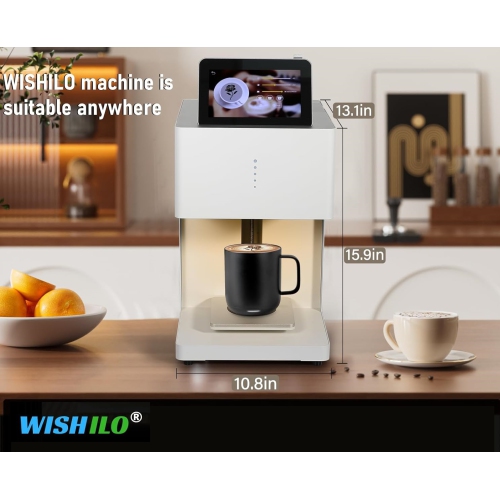 Latte Art Master Printer Auto Coffee Latte Art Maker, Smart Food Printer on Coffee/Beverage Foam & Desserts for Cafe Office Hotel Party & Event.