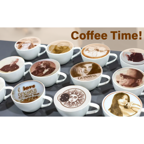 Latte Art Master Printer Auto Coffee Latte Art Maker, Smart Food Printer on Coffee/Beverage Foam & Desserts for Cafe Office Hotel Party & Event.