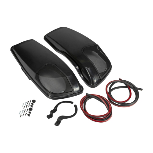 Kicker – Couvercles de sac sur mesure 46HDBL69 pour certains modèles Harley Davidson 2014 et ultérieurs avec haut-parleurs 6 x 9&nbsp;po