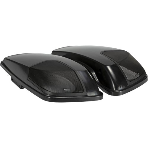 Couvercles de sac Kicker 46HDBL ajustés pour certains modèles de Harley Davidson de 2014 ans et plus