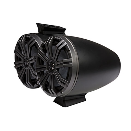 Kicker 46KMFC8 8" Loaded Flat-Mount Marine Tower Speakers - Black