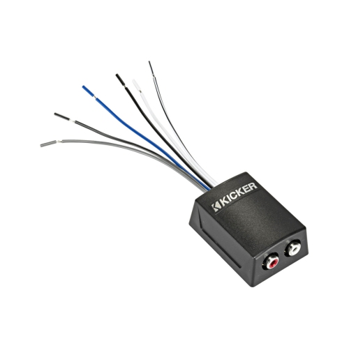 KICKER  46Kisloc2 2 Channel Speaker to Rca Coverter With Loc + 12V Turn On Lead