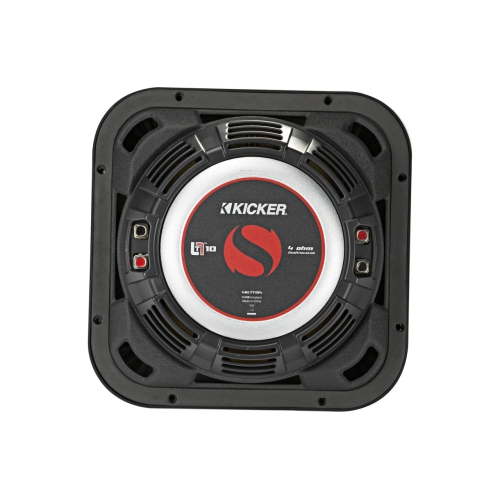 Haut-parleur d'extrêmes graves peu profond 500 W 46L7T104 série L7T 10 po Kicker - 4 Ohm double