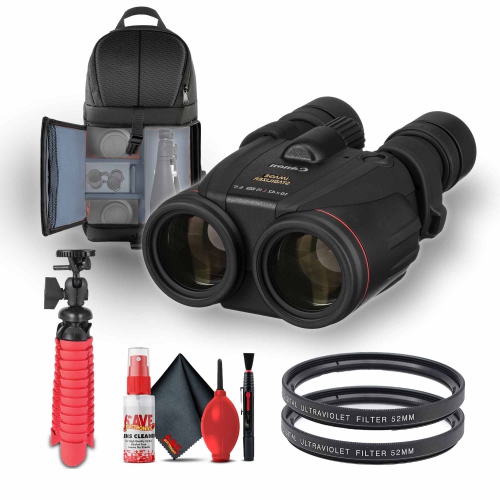 CANON  10X42 L Is Wp Image Stabilized Binoculars (0155B002) + 2 X Uv Filter + Backpack + More