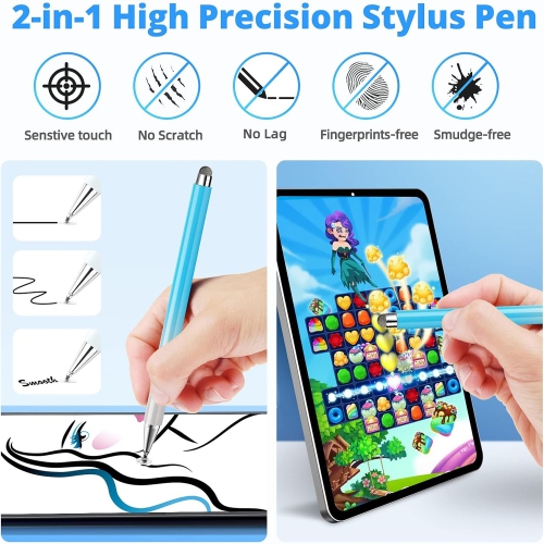 GUUGEI Stylus Pen for Touch Screens Fine Point High Precision 2 in 1 Capacitive Stylus