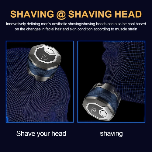 Men Electric Shaver 6D Magnetic Head Shaver for Bald Men Shaving Rotary Shaver Grooming Waterproof Wet and Dry