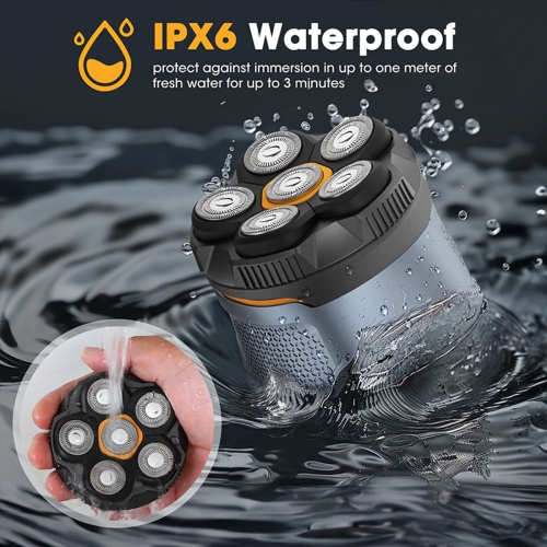 Men Electric Shaver 6D Magnetic Head Shaver for Bald Men Shaving Rotary Shaver Grooming Waterproof Wet and Dry