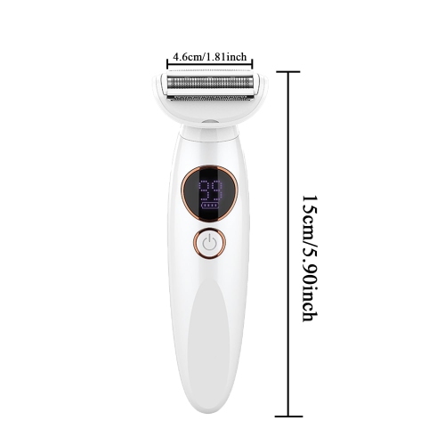 Women's Razor, 5-in-1 Intimate Shaver for Women, Electric Shaver, IPX7 Waterproof Trimmer for Body, Armpits, Bikini, Eyebrows and Nose