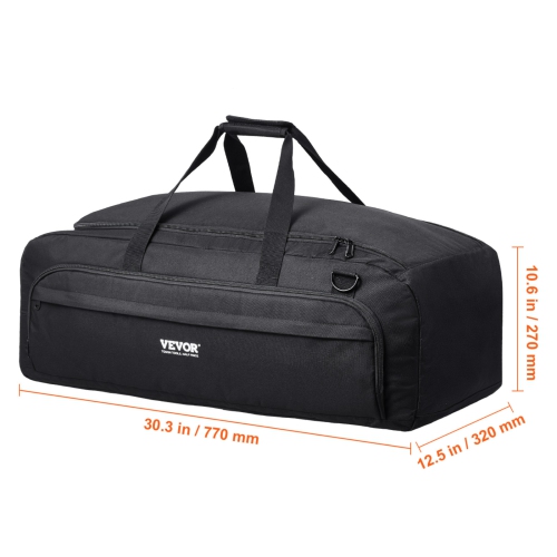 VEVOR 30.3" Telescope Case, Telescope Bag with Fixed Buckles, Multi-Pocket & Detachable Divider, Shock-Absorbent Telescope Bag for Optical Tube &