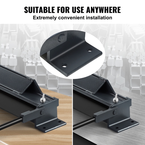 VEVOR 48-Inch Box and Pan Brake, 0-130 Degrees Metal Bending Brake, Mini Metal Bender with 20 Gauge Low Carbon Steel 14 Gauge Aluminum Capacity Power