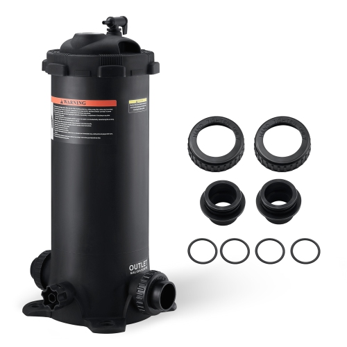 Filtre à cartouche VEVOR de 50 pi³, filtre de zone de filtre pour piscine hors terre, système de filtration pour piscine hors terre avec filtre de