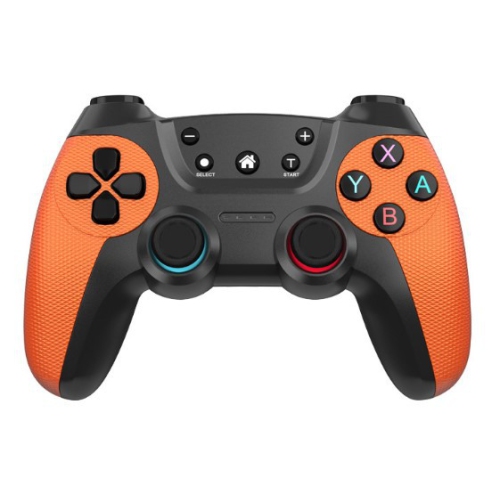 SWITCH handle wireless Bluetooth controller computer game handle with somatosensory dual vibration one-button wake-up - Vitality Orange