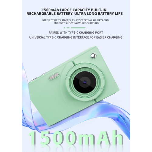 Appareil photo numérique 64 millions de pixels haute définition photo et vidéo campus CCD écran macro 2.8&nbsp;pouces, - vert + carte 32&nbsp;g +