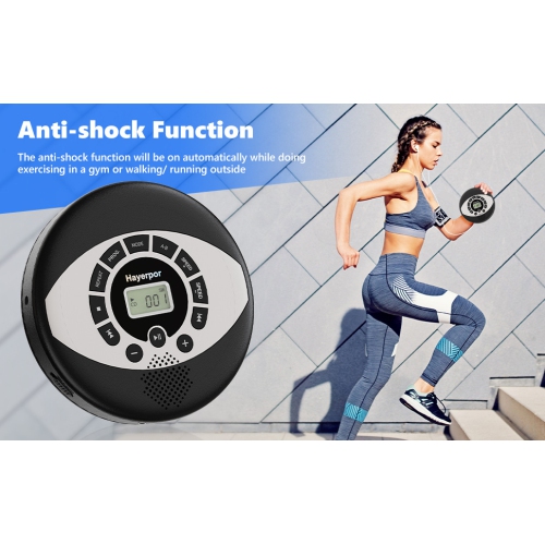 CD player portable cd music player RCA interface home repeat early childhood English cd player walkman mp3 - black