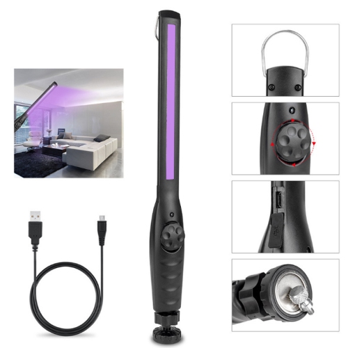 Assainisseur à lumière UV, lampe anti-UV portative anti-lumière UV USB Désinfectant à lumière ultraviolette rechargeable pour voiture de voyage