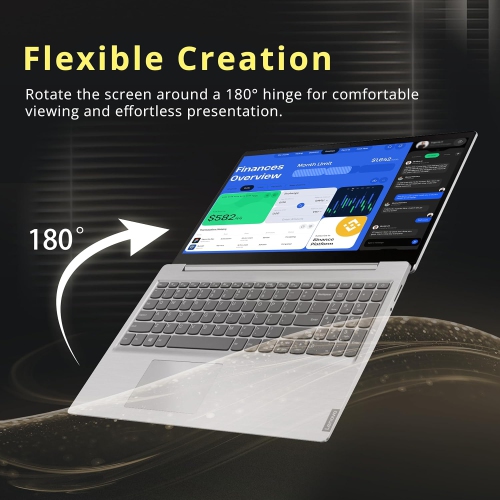 Refurbished - Lenovo IdeaPad 15.6" FHD Laptop, AMD Ryzen 3 3200U, 256GB PCIe SSD, 8GB DDR4 RAM, AMD Radeon Graphics, Numeric Keypad, Dolby Audio, Win