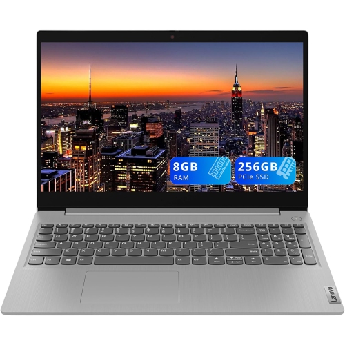 Refurbished - Lenovo IdeaPad 3i 15.6" FHD Business Laptop, Intel i3-1005G1, 256GB SSD, 8GB DDR4 RAM, Intel UHD Graphics, Number Pad, Windows 10 S,