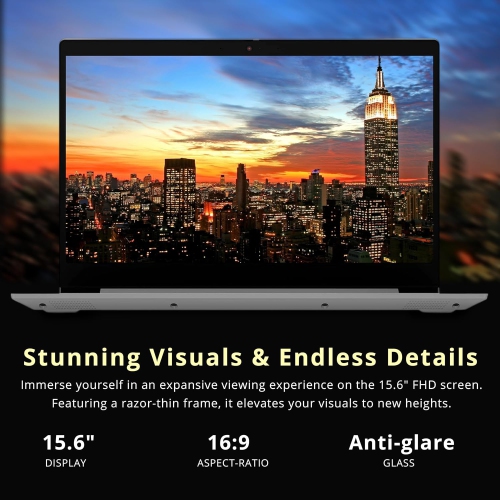 Refurbished - Lenovo IdeaPad 3i 15.6" FHD Business Laptop, Intel i3-1005G1, 256GB SSD, 8GB DDR4 RAM, Intel UHD Graphics, Number Pad, Windows 10 S,