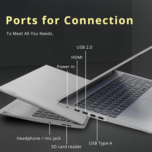 Refurbished - Lenovo IdeaPad 3i 15.6" FHD Business Laptop, Intel i3-1005G1, 256GB SSD, 8GB DDR4 RAM, Intel UHD Graphics, Number Pad, Windows 10 S,