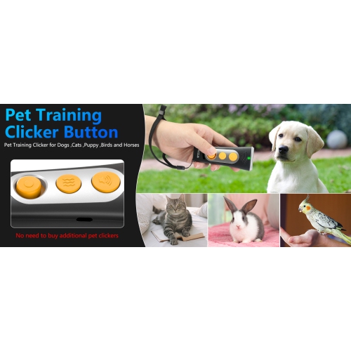 New product handheld four-head ultrasonic dog training device anti-barking safety stop barking dual-frequency switch - black