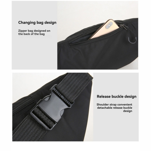 Sac de taille de course à grande capacité, peut être porté sur une épaule | Sac de téléphone mobile sport en tissu Oxford | Sac de fitness unisexe |