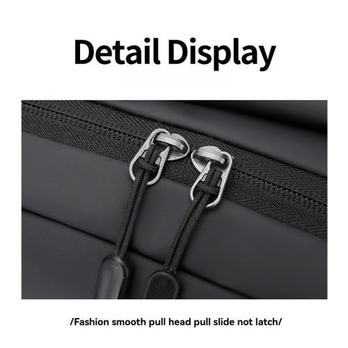 Sac à bandoulière léger pour homme Sac de voyage extérieur Sac bandoulière simple, sac à bandoulière, sac à bandoulière, sac de poitrine - noir