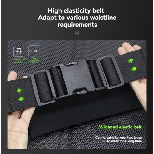 Outdoor running waist bag, sports water bottle, mobile phone integrated bag, fitness waist bag, breathable and wear-resistant, up to 150CM-blue waist