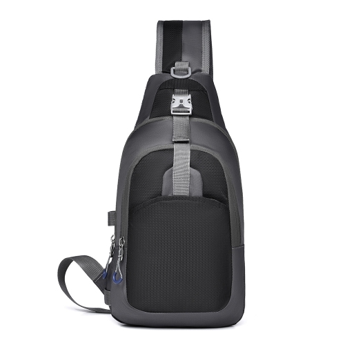 Décontracté Sac de poitrine multifonction pour hommes et femmes Sac messager léger Sac à bandoulière sport extérieur grande capacité pour téléphone