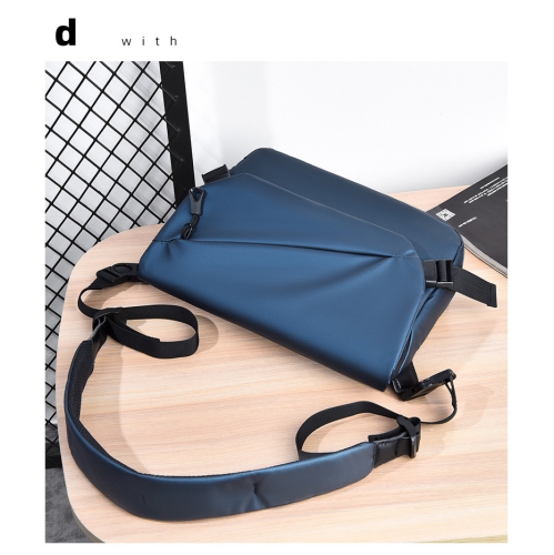 Crossbody bag, lightweight outdoor design + street fashion one-shoulder leisure, unisex crossbody bag waterproof large capacity - blue