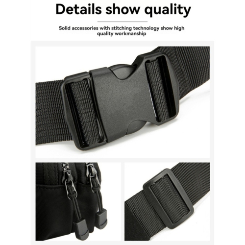 Sac sport multifonctionnel réfléchissant | Sac de taille pour la course et le vélo d'extérieur | Sac de poitrine pour bouteille d'eau en tissu Oxford