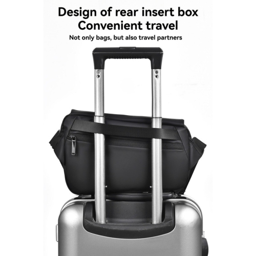 Sac de poitrine décontracté Sac à bandoulière pour hommes et femmes, sac à bandoulière, sac à bandoulière, sac de sport d'extérieur – gris