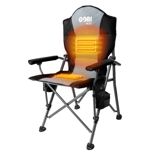 GOBI HEAT  Terrain Heated Camping Chair – Portable Folding Outdoor Chair With Rechargeable Battery Love love love my gobi