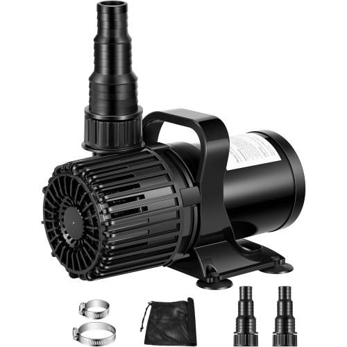 VIVOSUN  1600 Gph 100W Submersible Water Pump w Barrier Bag – Ultra Quiet Pond Pump w 14Ft Lift for Aquarium, Waterfall, Fish Tank, Hydroponics