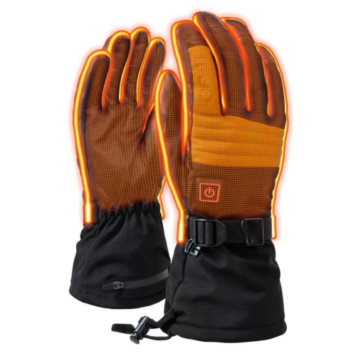 Vertex ll Heated Ski/Snowboard Gloves - 6 Hours of Heat | Battery and Charger Included | 3 Heat Settings | Heat Up and Around Each Finger - Small