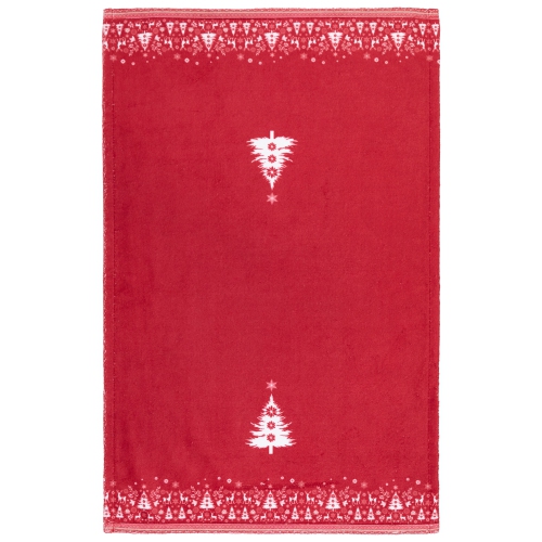 Serviettes de cuisine de Noël en forme de renne et de flocons de neige - 26 po - Ensemble de 2