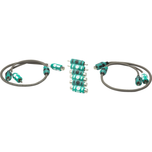 Adaptateur en Y RCA série marine 47&nbsp;kmIY de Kicker avec adaptateurs femelles