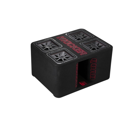 Kicker 47QL7R122 12" Quad L7R 2-ohm Subwoofer Enclosure