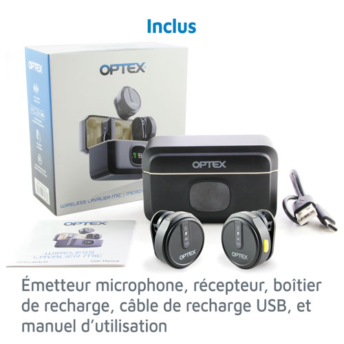 Micro-cravate sans fil avec audio haute fidélité d'Optex - Exclusivité de Best Buy