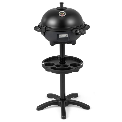 Gymax Indoor Outdoor Electric Grill w/ Non-stick Grill Plate Temperature Control