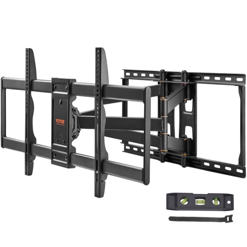 VEVOR 165 lbs L.C. TV Mount Fits for Most 37-90 inch TVs, Swivel Tilt Horizontal Adjustment TV Wall Mount Bracket with 4 Articulating Arms, Max VESA