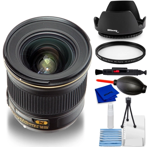 Objectif AF-S NIKKOR 24&nbsp;mm f/1,8G ED 20057 de Nikon - Ensemble de 7 accessoires