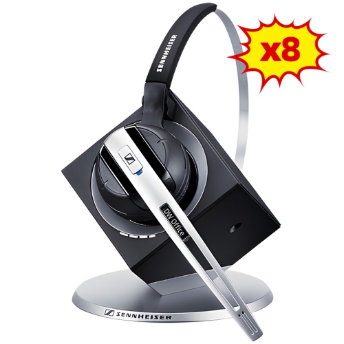 EPOS IMPACT DW OFFICE ML US Headset, Bulk Pack of 8, Wireless