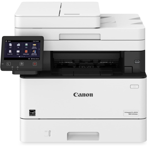 Refurbished - Canon imageCLASS MF455dw - Monochrome Duplex, Wireless All-in-One Laser Printer with Scanner, Copier and Fax, Auto Document Feeder,