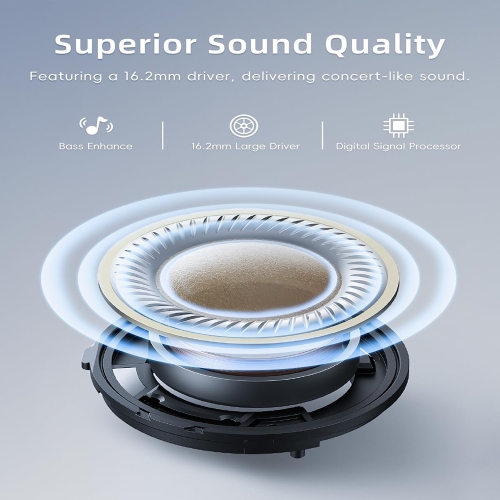 Écouteurs ouverts HIFI WALKER T20, écouteurs boutons ouverts 100 % sans fil Bluetooth