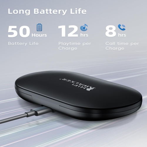 Écouteurs ouverts HIFI WALKER T20, écouteurs boutons ouverts 100 % sans fil Bluetooth