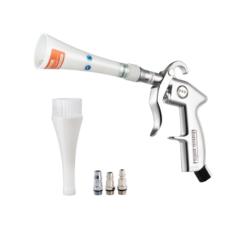 VEVOR 6-9.2 Bar Car Cleaning Gun, High-Pressure Blow Gun with 2-Set Nozzles, 360° Nozzle for Thorough Cleaning, Blasts Dirt and Dust from Surface,