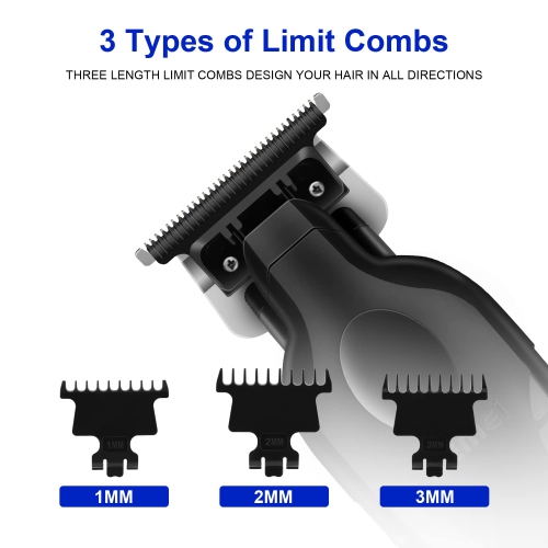 Men's Hair Clipper, Portable Beard Trimmer, USB Charging Cordless Hair Trimmer for Travel and Home Use