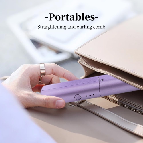 Wireless Hair Straightener, Portable Rechargeable Hair Straightener, Women's Mini Hair Straightener Suitable for Travel and Home Use