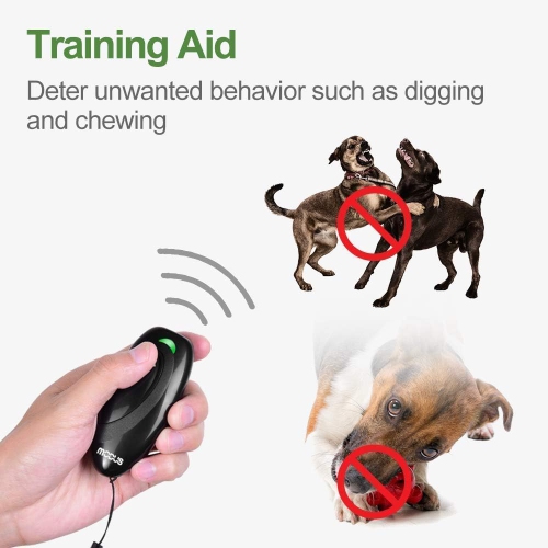 Handheld Ultrasonic Dog Trainer, Bark Stopper, Safe Ultrasonic, Ultrasonic, Dog Bark Stopper, No Need to Yell - Suitable for Indoor and Outdoor Use -